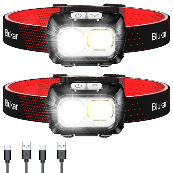 Linterna Frontal Recargable Blukar K9125 2000 Lúmenes