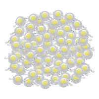 Magideal - De Lámpara Led De Potencia, Chip De Bombilla De Emisor De Lámpara Smd, Accesorios De Iluminación Diy Cob De Componentes, Brillo 100X 3W Blanco