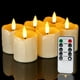 thumbnail image 1 of Velas votivas sin llama Homemory, 2 x 2 con temporizador remoto, paquete de 6, 1 of 2