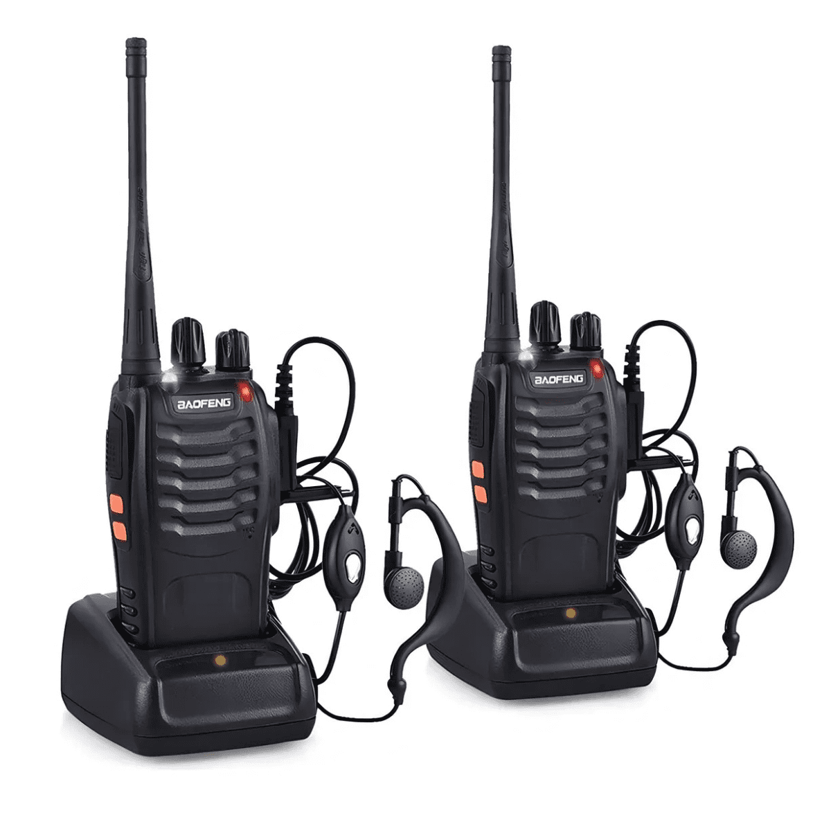 Genérico - Radio Portátil Bidireccional Baofeng Linterna Y Batería Alta