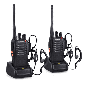 Genérico - Radio Portátil Bidireccional Baofeng Linterna Y Batería Alta