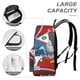 thumbnail image 4 of George Encoge-theme Backpack, Campus style schoolbag Bookbag with Adjustable Shoulder Straps And Large Zip Compartment, Unisex Travel Bags.42x30x15cm, 4 of 6
