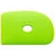 thumbnail image 1 of Costa de cerámica Mudtools Shape 2 Verde (rigidez media), 1 of 5