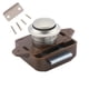 thumbnail image 1 of Keyless Button Lock for Boat RV Camper, Zinc Alloy Cabinet Latch with 26mm Bore Hole for 15-18mm Thick Doors, 1 of 3