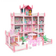 thumbnail image 1 of Casa De Muñecas Castillo Rosa Con Mueble Y Decoraciones Dyi, 1 of 5