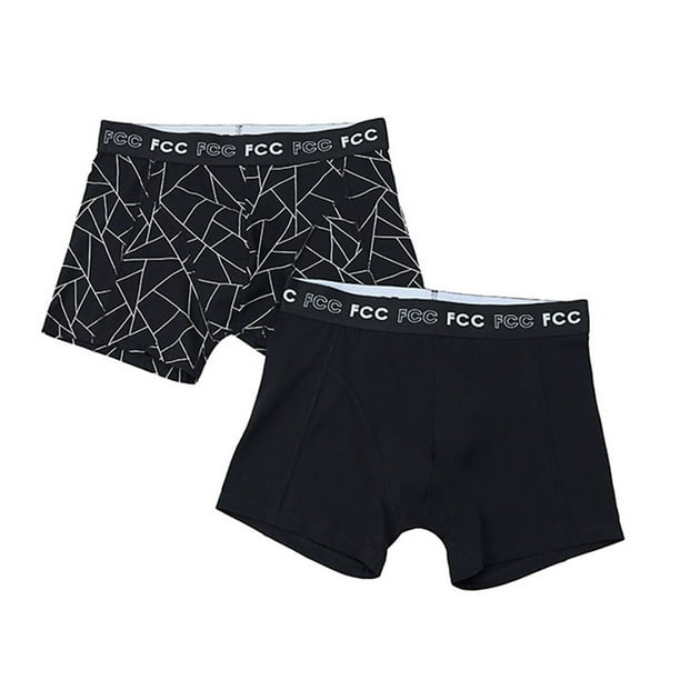 Bóxer Hombre Bipack Print Mix Negro Corona