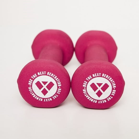 Pesas y Mancuernas Set 2 Mancuernas Dumbbell 0.5Kg c/u Fucsia