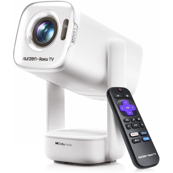 Aurzen EAZZE D1R Air Proyector 1080P 300LM USB-C PD Roku