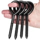 thumbnail image 1 of Tornillos de ojo TLAZZ de 5" de alta resistencia, ganchos negros, 1 of 7