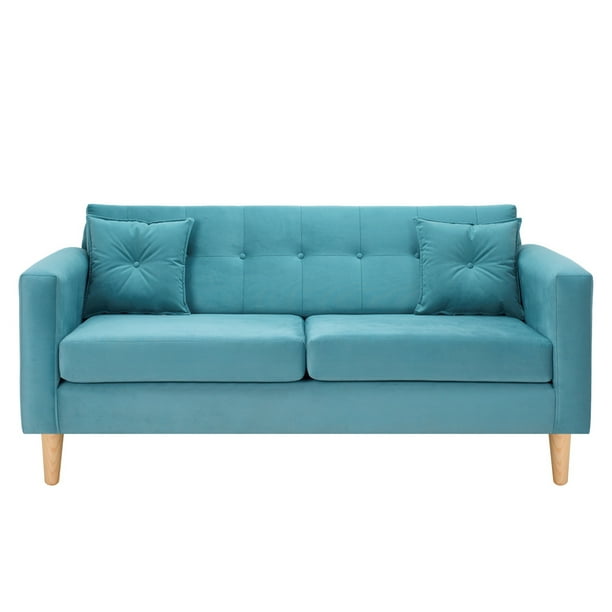 Sofa New Retro 3c Felpa 05 Turquesa
