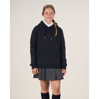 Poleron Escolar Niña Franela Sin Cierre Con Gorro Sp26 (T.12-T18) Polemic