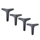 thumbnail image 5 of 4 X Hierro Metal Muebles Patas Sofá Pies Silla Armario Mesa 15cm Negro, 5 of 5