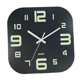 thumbnail image 3 of Reloj De Pared Luminoso De 12 '' Madera Para Sala De Estar Dormitorio BlackFounder Numeral, 3 of 5