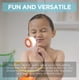thumbnail image 5 of Cabezal de ducha para bebé - Bomba de ducha portátil para acampar para niños pequeños - Juguete submarino para la ducha de bebé para máxima diversión en la bañera o el lavabo, naranja, 5 of 7