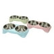 thumbnail image 2 of Plato Para Perro Gato Doble Acero Inoxidable Anti Hormiga Rosa, 2 of 2