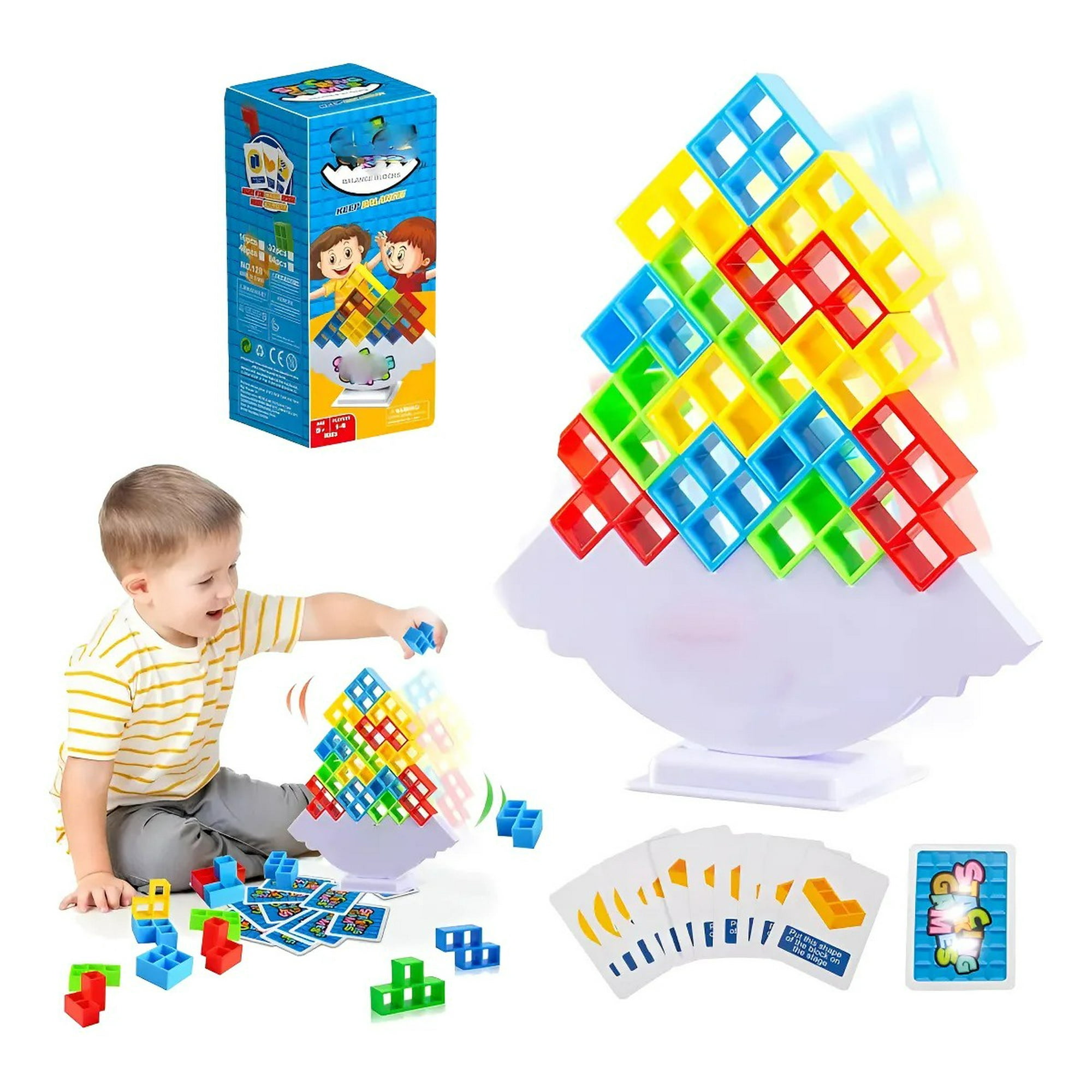 Genérica - 48pcs Balanceo Para Bloques Tetris Geométricos