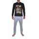 thumbnail image 1 of Pijama Hombre Algodón Calavera T711011-03 negro M, 1 of 4