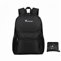 Unbrand - Large Capacity Foldable Backpack For Travel, 25L Lightweight Hiking Daypack With Multiple Compartments, Water Bottle Pockets, Compact Carry-On Bag, 1 Count