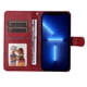 thumbnail image 4 of Funda Billetera para Motorola Edge 50 Fusion con Porta Tarjetas y Soporte Ajustable Rojo, 4 of 4