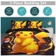 thumbnail image 5 of Pik_achu Print Bedding Set Pattern Duvet Cove Set 3 Pieces 1 Quilt Cover And 2 Pillowcases for Women Men Teens, 5 of 5