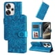 thumbnail image 2 of Funda tipo cartera FOXDOCK para Xiaomi Poco F6 , diseño girasol en relieve, cuero PU, cierre magnético, soporte y tarjetero, 2 of 5