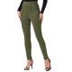 thumbnail image 4 of INSPIRE CHIC Leggings de Imitación de Gamuza para Mujer, Pantalones de Imitación de Cuero de Cintura Alta para un Uso Diario Estiloso y Cómodo XS Verde Ejército Claro, 4 of 6
