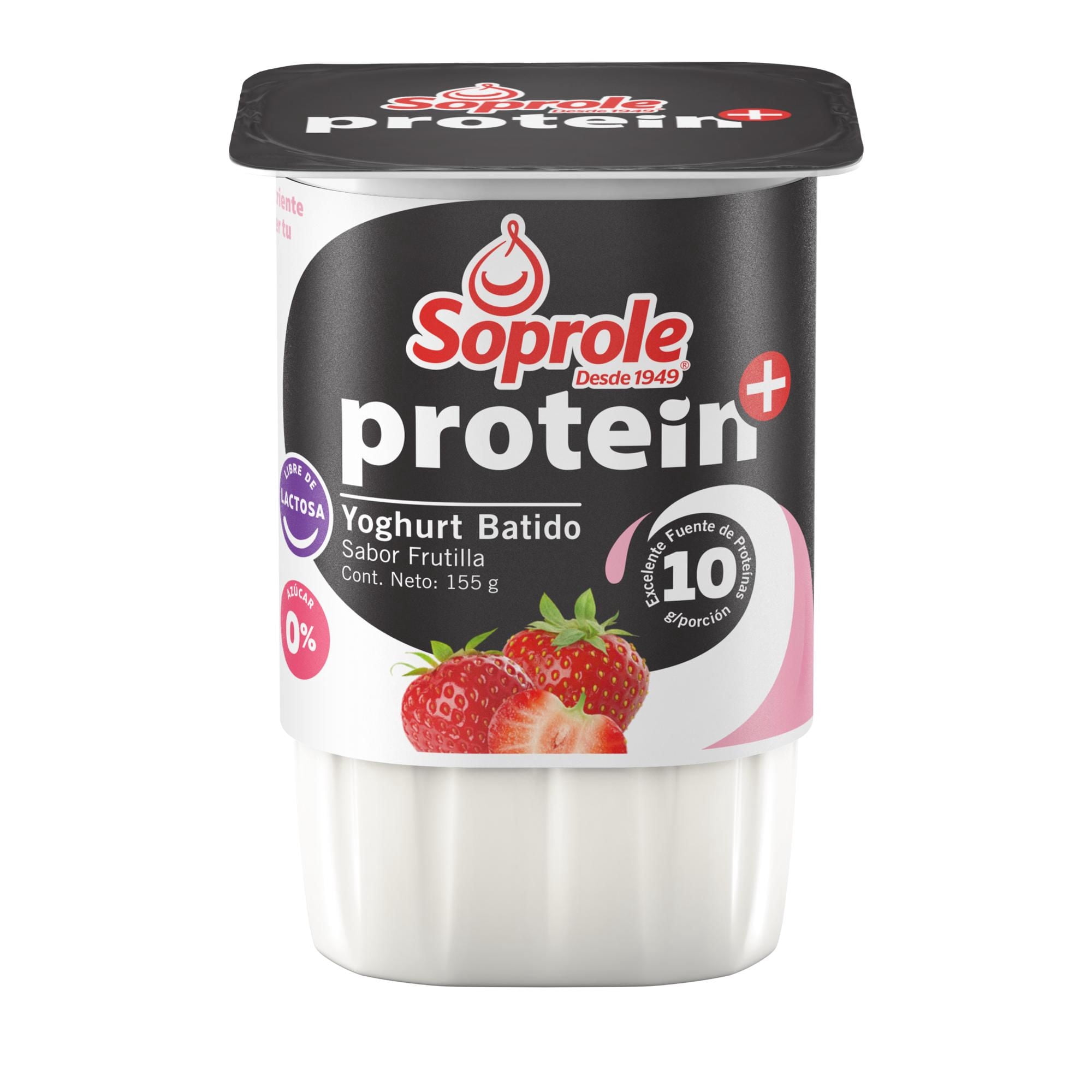 Yoghurt Protein+ Sabor Frutilla 155 g Soprole