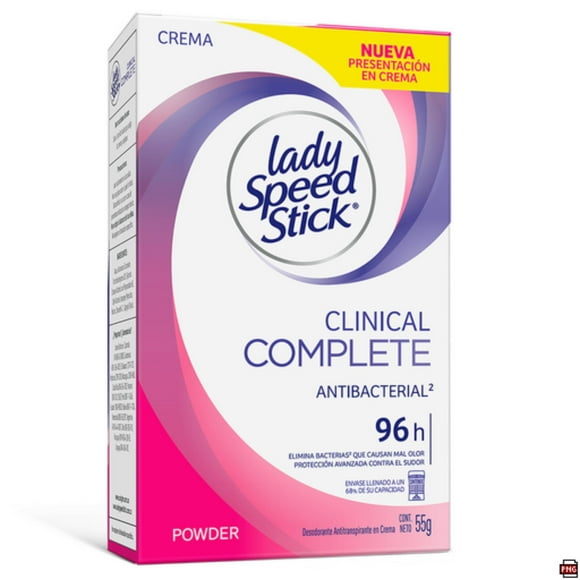 Desodorante Lady Speed Stick Clinical Complete Mujer, 55 g