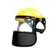 thumbnail image 2 of Máscara De Protección Facial, Visera Facial Ligera Y Transpirable Para Trabajo De Molienda, Corte, Amarillo, 2 of 5