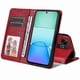 thumbnail image 3 of Funda Billetera para Xiaomi Redmi 13 4G con Porta Tarjetas y Soporte Ajustable Rojo, 3 of 5