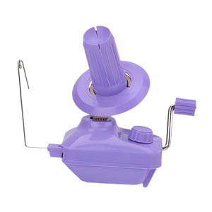 Bothyi - Bobinadora De Hilo De Lana Ligera Diy Con Mango Para Tejer Hilo De Bobinado De Fibra Violeta