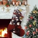 thumbnail image 1 of RWBY Tema: Calcetines de Navidad, fino lino blanco para colgar en escaleras y chimenea, decoración navideña para el hogar, regalo de Navidad. 45cm × 32cm, 1 of 5