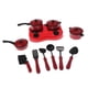 thumbnail image 3 of Juego de Utensilios de Cocina en Plástico de 11 Piezas, Juguetes de Cocina para Niños, Rojo, 3 of 3