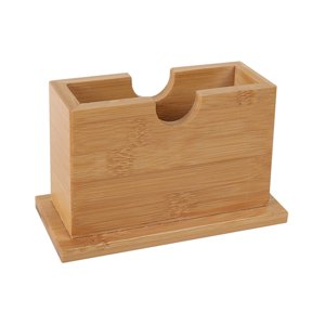 Bothyi - Servilletero De Bambú, Soporte De Almacenamiento De Papel Higiénico Para Restaurante, Coche, Hogar, Vertical