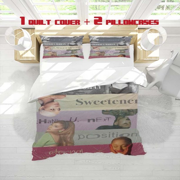 3pcss A Girl Print 3pcs Bedding Soft Duvet Cover And Two Pillowcases