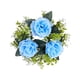 thumbnail image 4 of Candelabro Con Forma De Anillo Para Decoración Del Hogar, Para Celebraciones, Festivales, Casas De Campo, Color Azul, 4 of 5