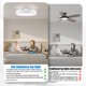 thumbnail image 2 of Ventilador de techo Klmeiday 45 cm blanco 6 velocidades con control remoto, 2 of 7