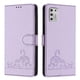 thumbnail image 1 of Funda tipo cartera FOXDOCK para Motorola MOTO G Stylus 2021 4G con soporte, ranuras, RFID, diseño de gato, 1 of 5