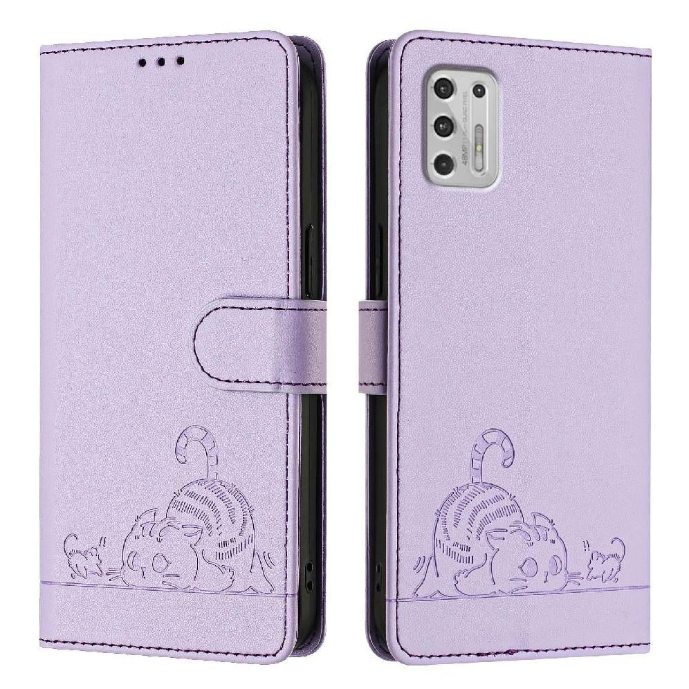 Funda Tipo Cartera Foxdock Para Motorola Moto G Stylus 2021 4g Con Soporte, Ranuras, Rfid, Diseño De Gato