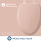 thumbnail image 2 of Asiento de inodoro Bemis 1500EC 063 1500EC063 alargado rosa veneciano, 2 of 5