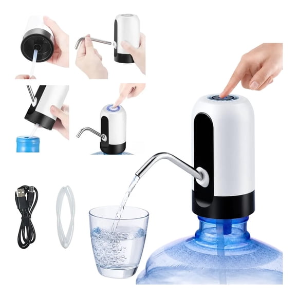 Dispensador Electrico De Agua Recargable USB Bomba Extractora Automatica Para Bidon De Agua Recargable FIGOIMPORT