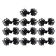 thumbnail image 4 of 5 pares de botones de cierre de nudo de rana china para decoración de tela negro, 4 of 5