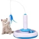 thumbnail image 1 of Juguete interactivo para gatos de interior con plumas giratorias eléctricas de 360° y timbre con forma de bola, juguete de inteligencia, bolígrafo de juego., 1 of 7