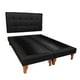 thumbnail image 2 of Cama Super King Lino Negro, 2 of 3