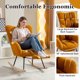 thumbnail image 4 of Silla basculante de ocio de tela de peluche con taburete ajustable, silla basculante de guardería, 4 of 5