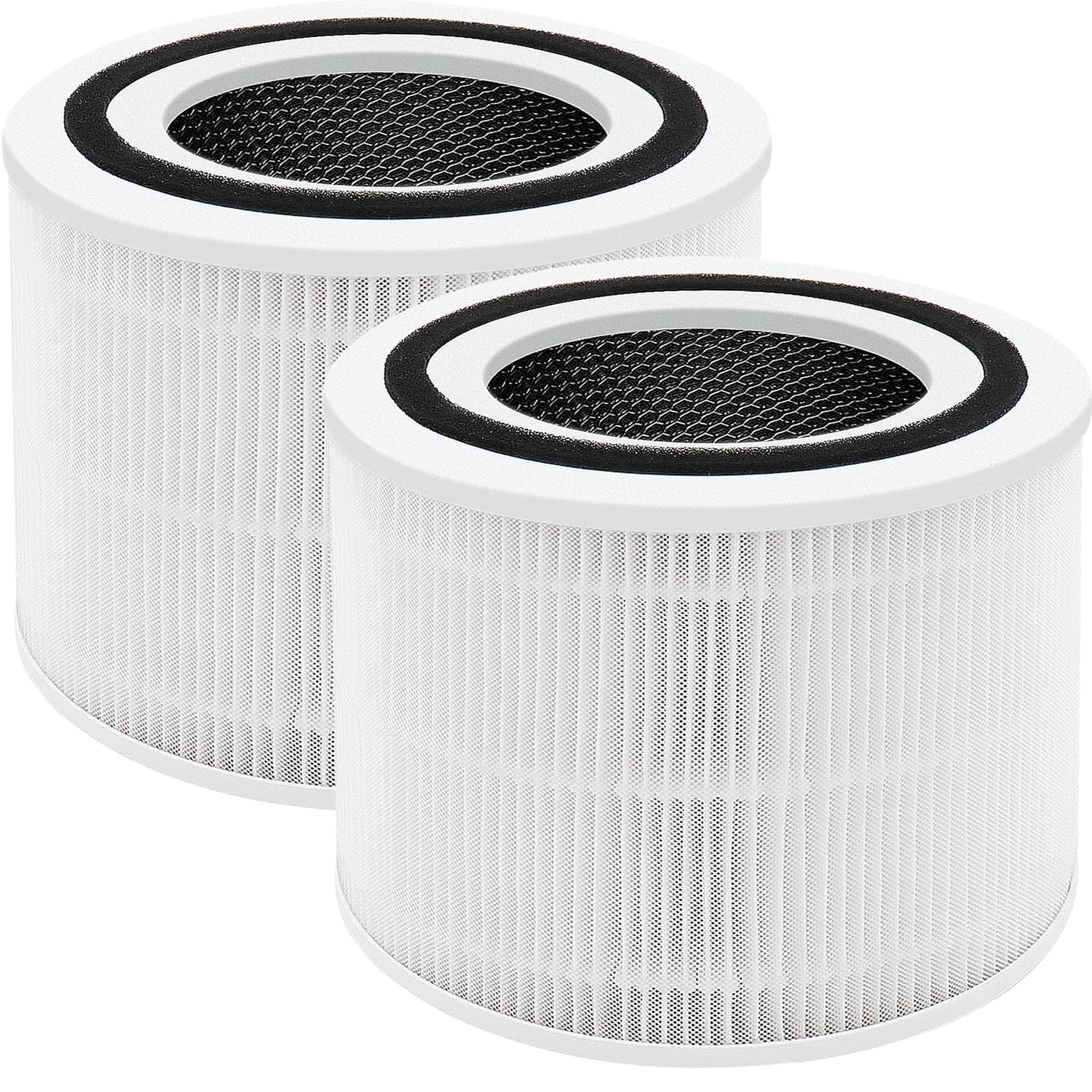 Laukowind - Paquete De 2 Filtros Purificadores De Aire Para Levoit Core 300 Y 300s, Color Blanco