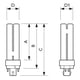 thumbnail image 4 of Bombilla PHILIPS 18W 3500K 4 pines G24q-2 82 CRI, 4 of 9
