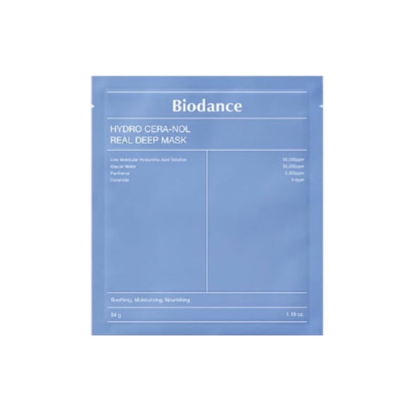Mascarilla hidrogel Biodance con efecto calmante refrescante