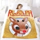 thumbnail image 5 of Rudolph de nariz roja anti-pilling, suave, ligera, esponjosa y acogedora de lujo para hogar y cocina – Perfecta para niños y adultos,100X80cm, 5 of 6