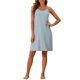 thumbnail image 2 of INSPIRE CHIC Vestido de Dormir de Modal Acanalado para Mujer con Doble Tirante Espagueti de Largo a la Rodilla para Descansar y Viajar M Azul, 2 of 6